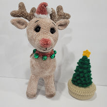 Load image into Gallery viewer, Crocheted Reindeer by Cristina's Handmade Creations