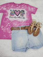 Load image into Gallery viewer, Mom life, Sublimation bleached tshirt