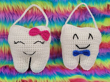 Load image into Gallery viewer, Crocheted Tooth Fairy Pillow