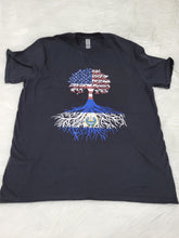 Load image into Gallery viewer, El Salvador Roots Tshirt, American El Salvadorian Born Shirt, El Salvador Flag, Patriotic Unisex T-Shirt XS-4X