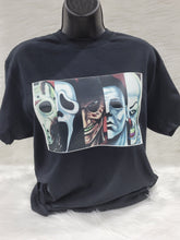 Load image into Gallery viewer, Glow in the Dark Horror Characters Shirt - photo 3