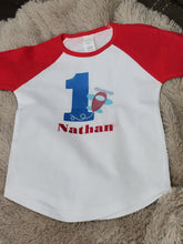 Load image into Gallery viewer, Custom Birthday Pack: Shirt, Cake Topper & Banner by Cristina's Handmade Creations