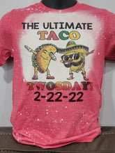 Load image into Gallery viewer, The Ultimate Taco Tuesday Bleached T-Shirt - photo 3