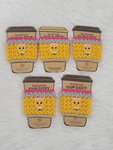 Load image into Gallery viewer, Crocheted Pencil Cup Cozy