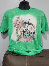 Load image into Gallery viewer, He is Risen Bleached T-Shirt - photo 2