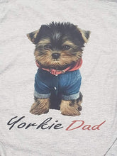 Load image into Gallery viewer, Yorkie Mom and Dad T-Shirts - photo 3