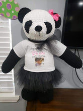 Load image into Gallery viewer, Crocheted Panda Bear by Cristina's Handmade Creations
