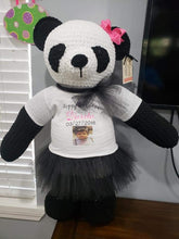 Load image into Gallery viewer, Crocheted Panda Bear - photo 3