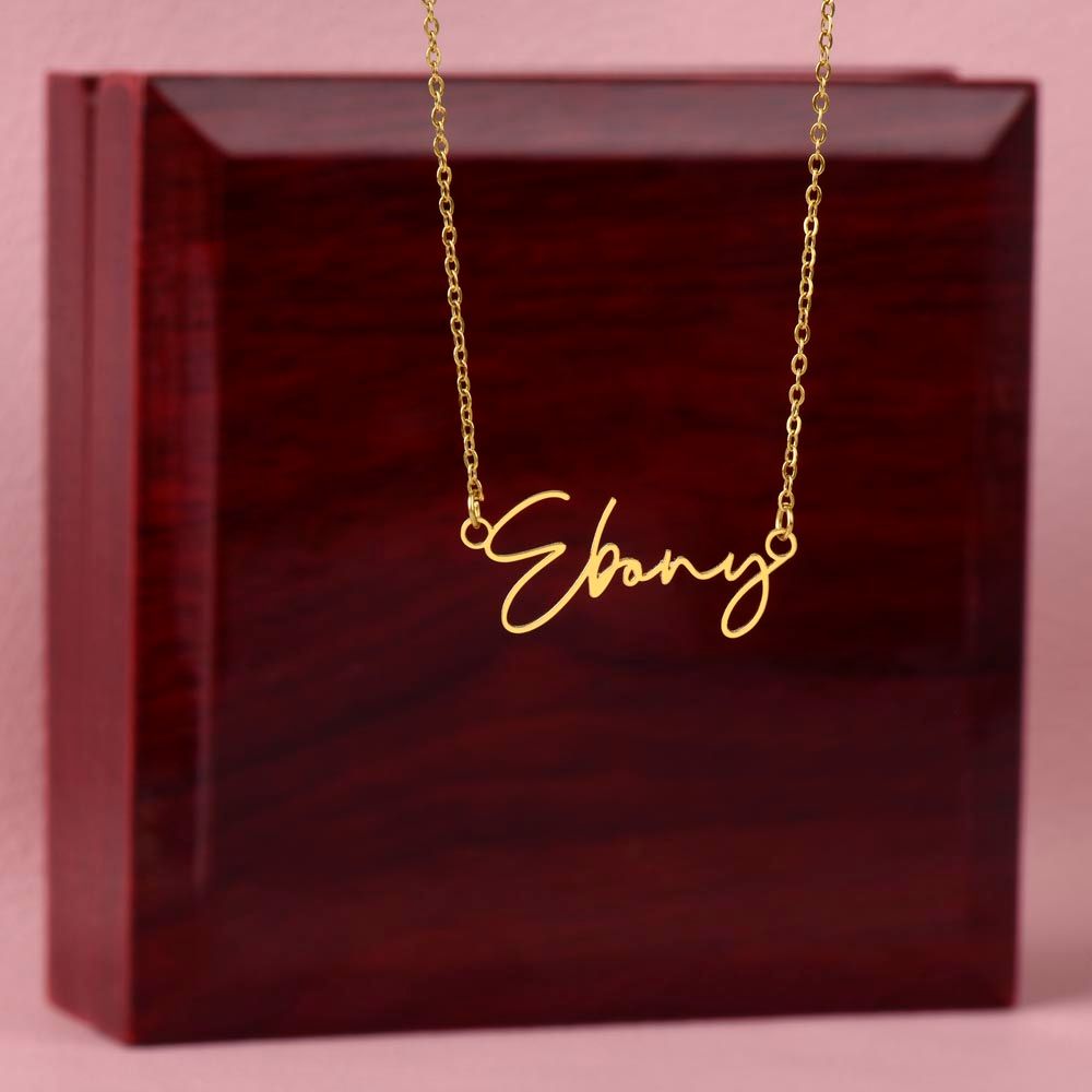 Signature Style Name Necklace (with MC)