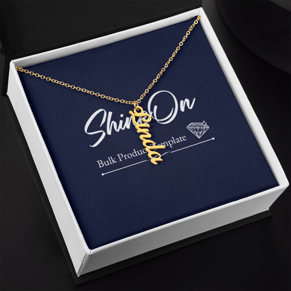 Personalized Vertical Name Necklace