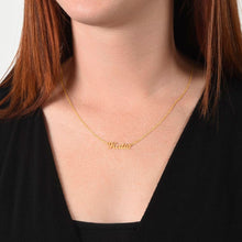 Load image into Gallery viewer, Custom Name Necklace (with MC)