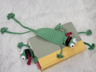 Crocheted Frog Bookmark