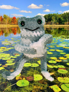 Crocheted Leggy Frogs