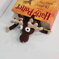 Crocheted Moose Bookmark