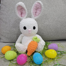 Load image into Gallery viewer, Crocheted Bunny in a Jumbo Personalized Egg.
