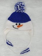 Crocheted Snowman Hat with earflap