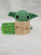 Handmade Custom Baby Yoda amigurumi