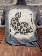 Leopard bunny bleached Tshirt