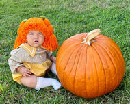 Crocheted Cabbage Patch Hat/ Wig