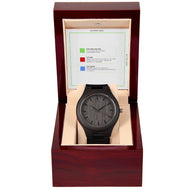 Wooden Watch (with Message Card & Mahogany Box)