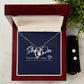 Forever Love Necklace and Cubic Zirconia Earring Set