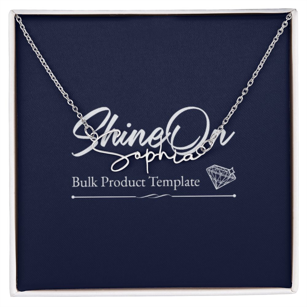 Signature Style Name Necklace (with MC)