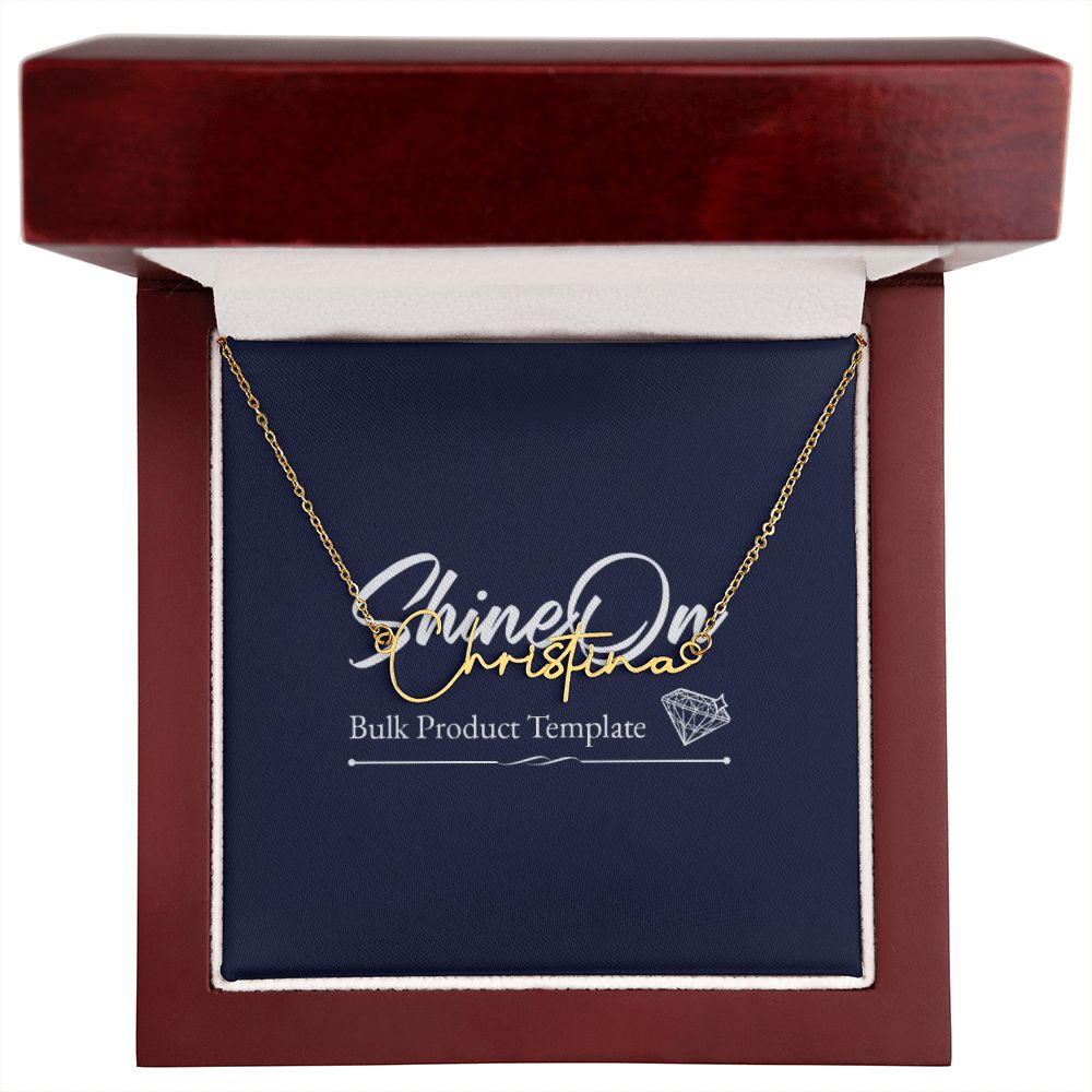 Signature Style Name Necklace (with MC)