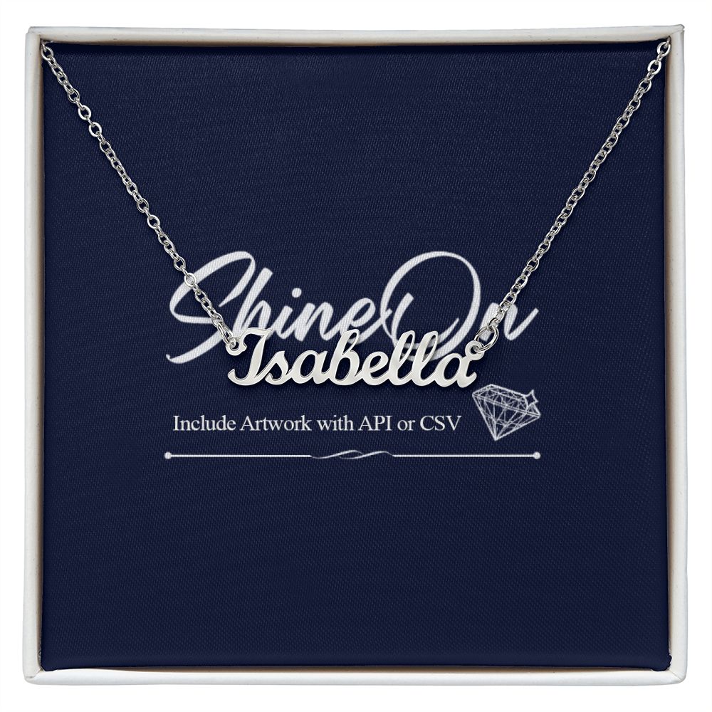 Custom Name Necklace (with MC)